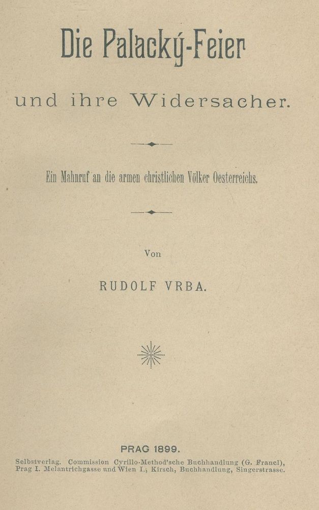 Große Abbildung Nr.1: 142-507 Vrba,R.: (Judaica)