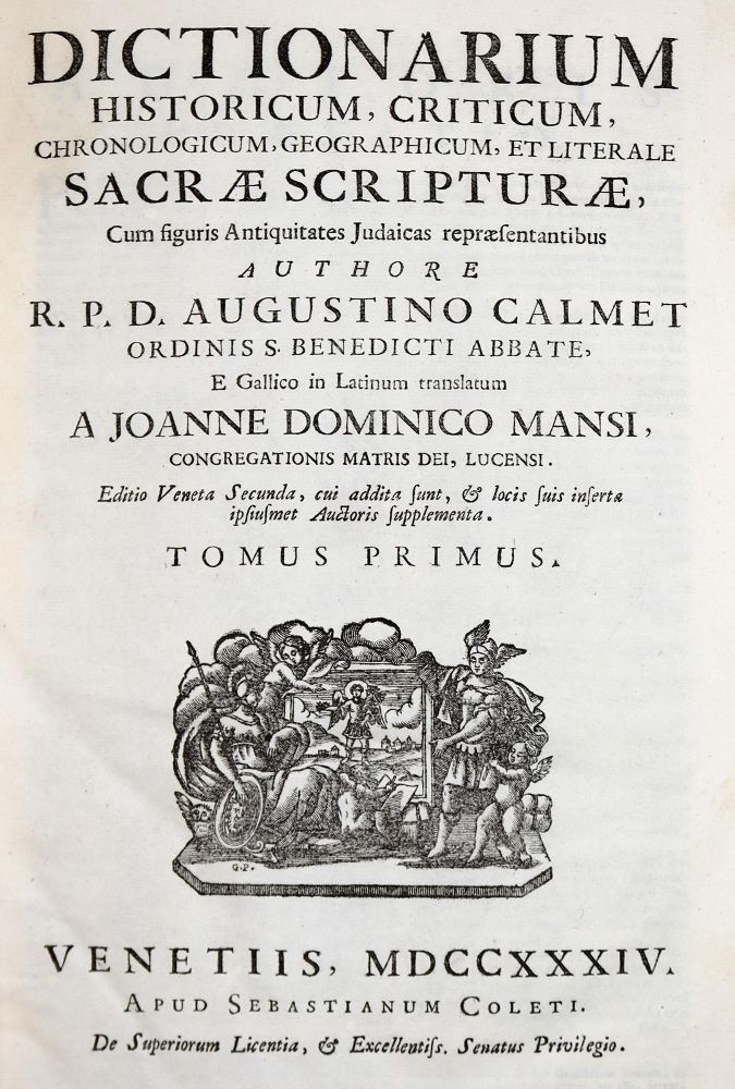 Große Abbildung Nr.1: 142-51 Calmet,A.: (Bibeln)