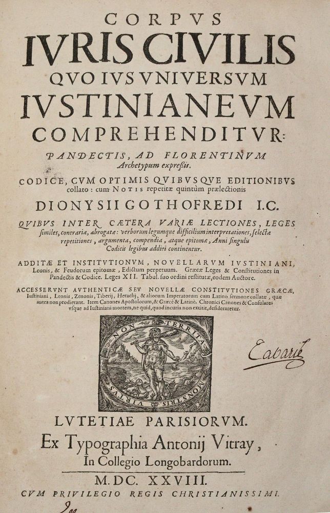 Große Abbildung Nr.2: 142-524 Justinian I.: (Juridica und Kriminologie)