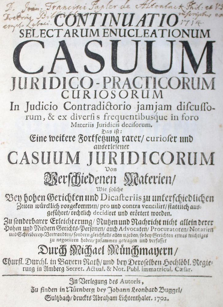 Große Abbildung Nr.1: 142-533 Münchmeyer,M.: (Juridica und Kriminologie)