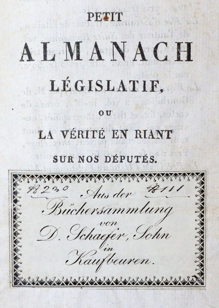 Große Abbildung Nr.1: 142-556 (Cauchois-Lemaire,L.A.F. u.a.).: (Jus der Bibliothek v. Prof. Thomas Würtenberger)