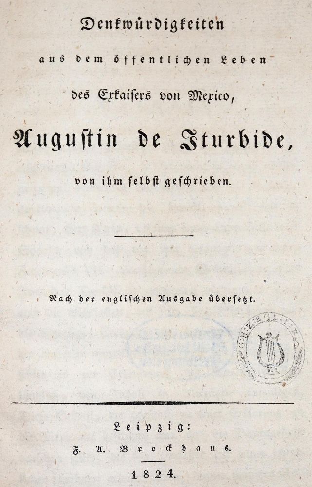 Große Abbildung Nr.1: 142-600 Iturbide,A.de.: (Jus der Bibliothek v. Prof. Thomas Würtenberger)