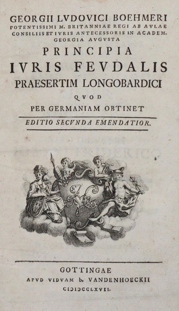 Große Abbildung Nr.1: 142-613 Böhmer,G.L.: (Jus der Bibliothek v. Prof. Thomas Würtenberger, Juridica und Kriminologie)