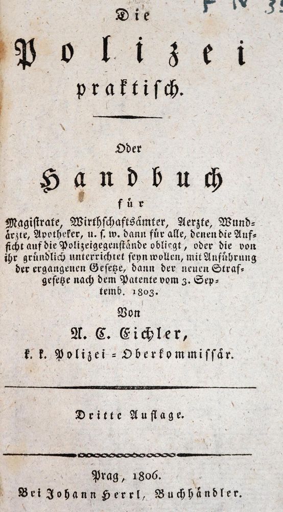 Große Abbildung Nr.1: 142-623 Eichler,A.C.: (Jus der Bibliothek v. Prof. Thomas Würtenberger, Juridica und Kriminologie)