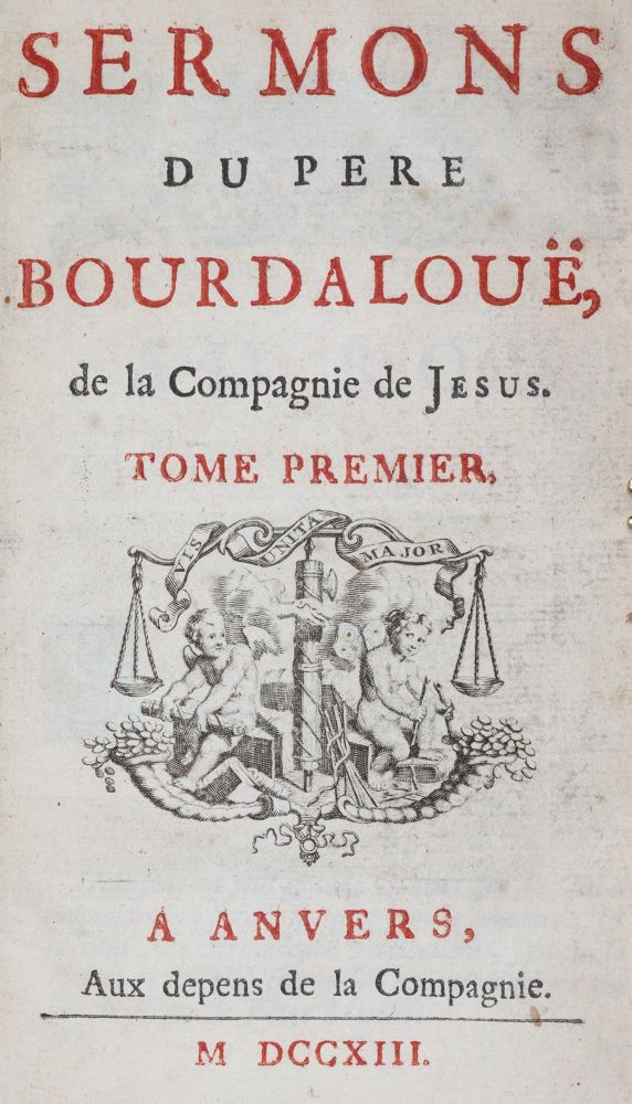 Große Abbildung Nr.1: 142-64 Bourdaloue,(L.).: (Alte Drucke, Handschriften und Theologie)