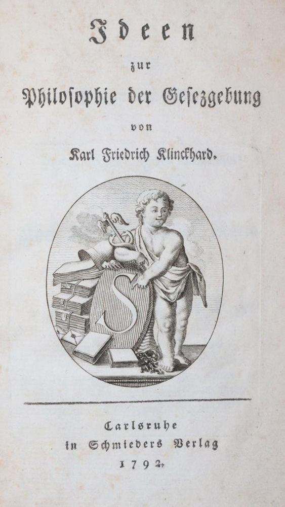 Große Abbildung Nr.1: 142-642 Klinckhard,K.F.: (Jus der Bibliothek v. Prof. Thomas Würtenberger, Juridica und Kriminologie)
