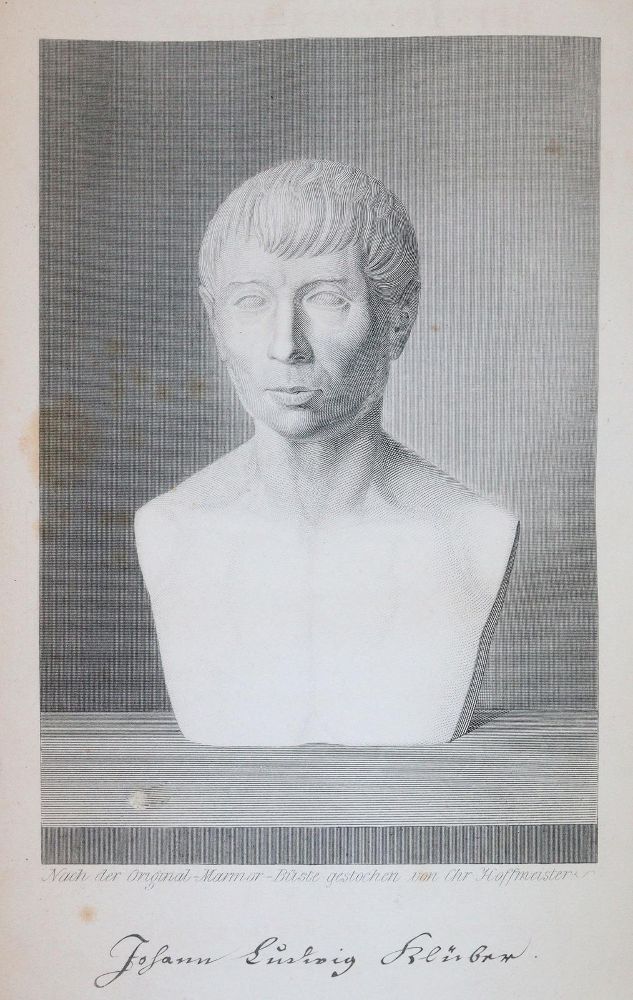 Große Abbildung Nr.2: 142-644 Klüber,J.L.: (Jus der Bibliothek v. Prof. Thomas Würtenberger, Juridica und Kriminologie)