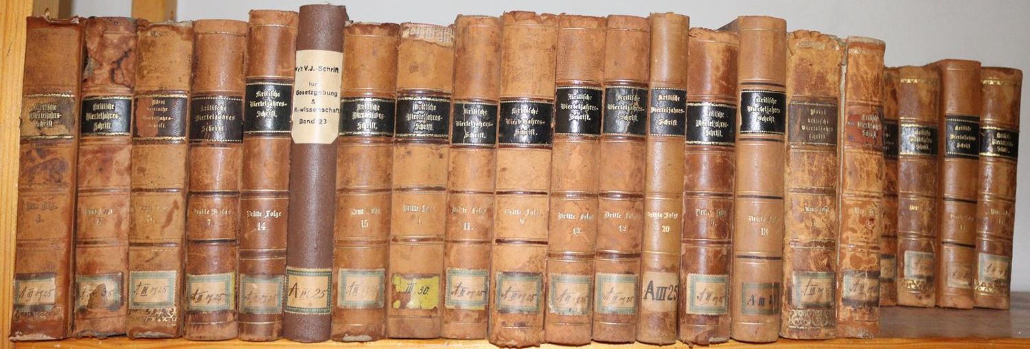 Große Abbildung Nr.2: 142-646 Kritische Vierteljahresschrift: (Jus der Bibliothek v. Prof. Thomas Würtenberger, Juridica und Kriminologie)