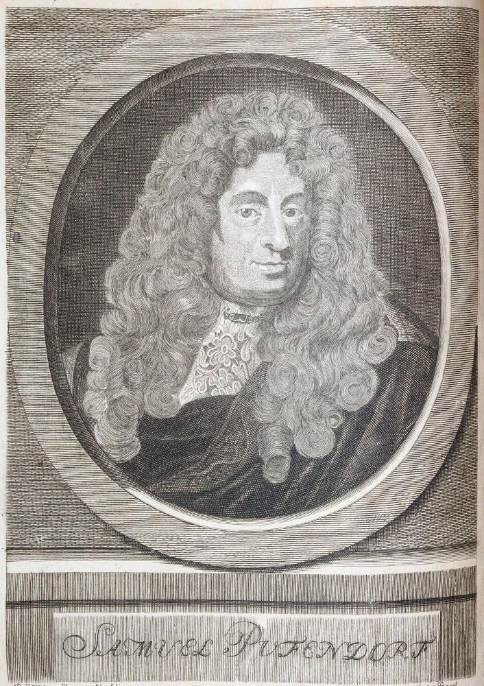 Große Abbildung Nr.2: 142-655 Pufendorf,S.: (Jus der Bibliothek v. Prof. Thomas Würtenberger, Juridica und Kriminologie)