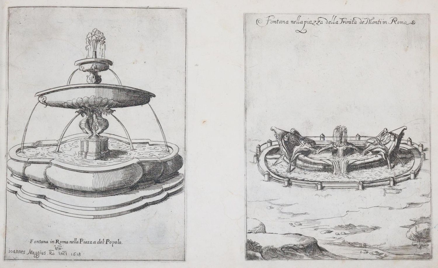 Große Abbildung Nr.4: 142-66 (Maggi,J.).: (Brunnen, Rom)