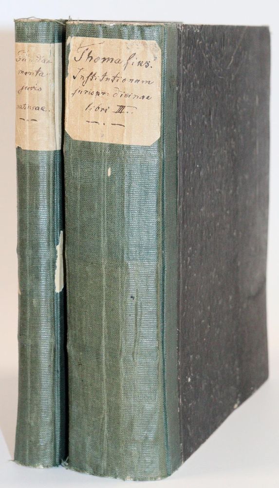 Große Abbildung Nr.2: 142-663 Thomasius,C.: (Jus der Bibliothek v. Prof. Thomas Würtenberger, Juridica und Kriminologie)