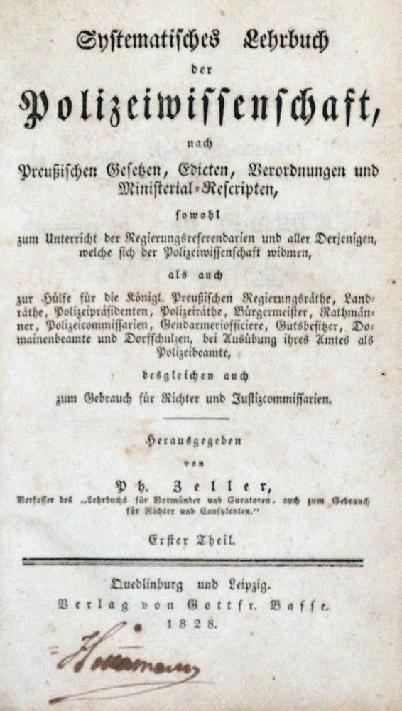Große Abbildung Nr.1: 142-670 Zeller,P.: (Jus der Bibliothek v. Prof. Thomas Würtenberger, Juridica und Kriminologie)