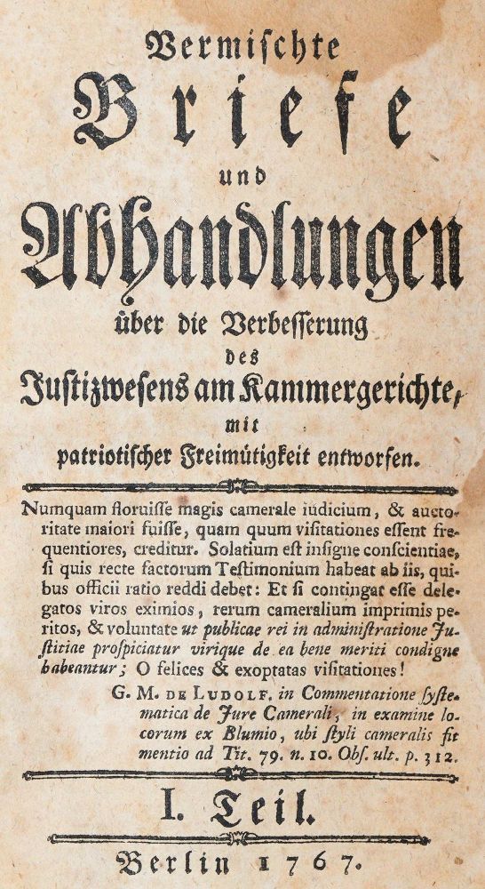 Große Abbildung Nr.1: 142-671 (Zwierlein,C.J.v.).: (Jus der Bibliothek v. Prof. Thomas Würtenberger, Juridica und Kriminologie)