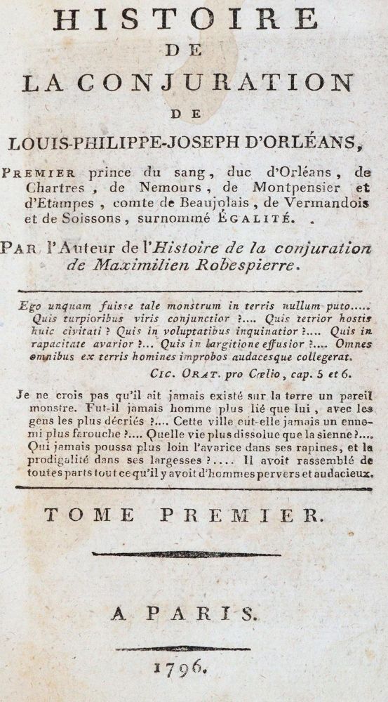 Große Abbildung Nr.1: 142-684 (Mirabeau,H.G. de Riquette de).: (Jus der Bibliothek v. Prof. Thomas Würtenberger)