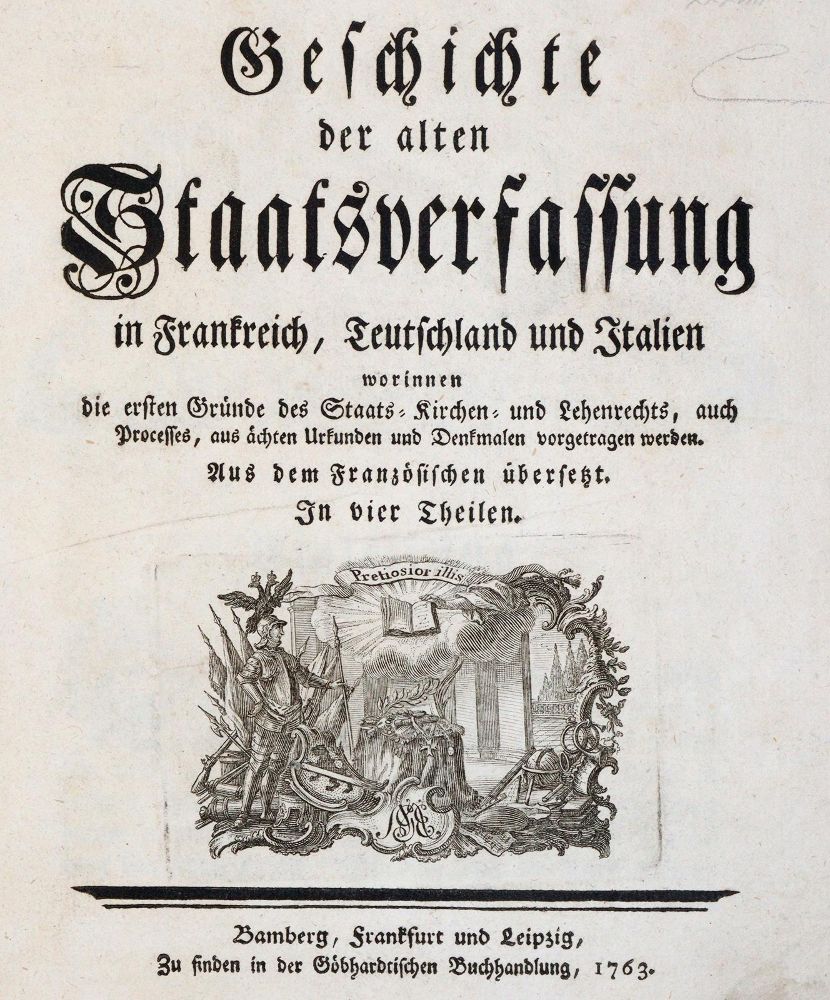 Große Abbildung Nr.1: 142-702 (Buat-Nancay,L.G.du).: (Jus der Bibliothek v. Prof. Thomas Würtenberger, Politik und Staatswissenschaften)