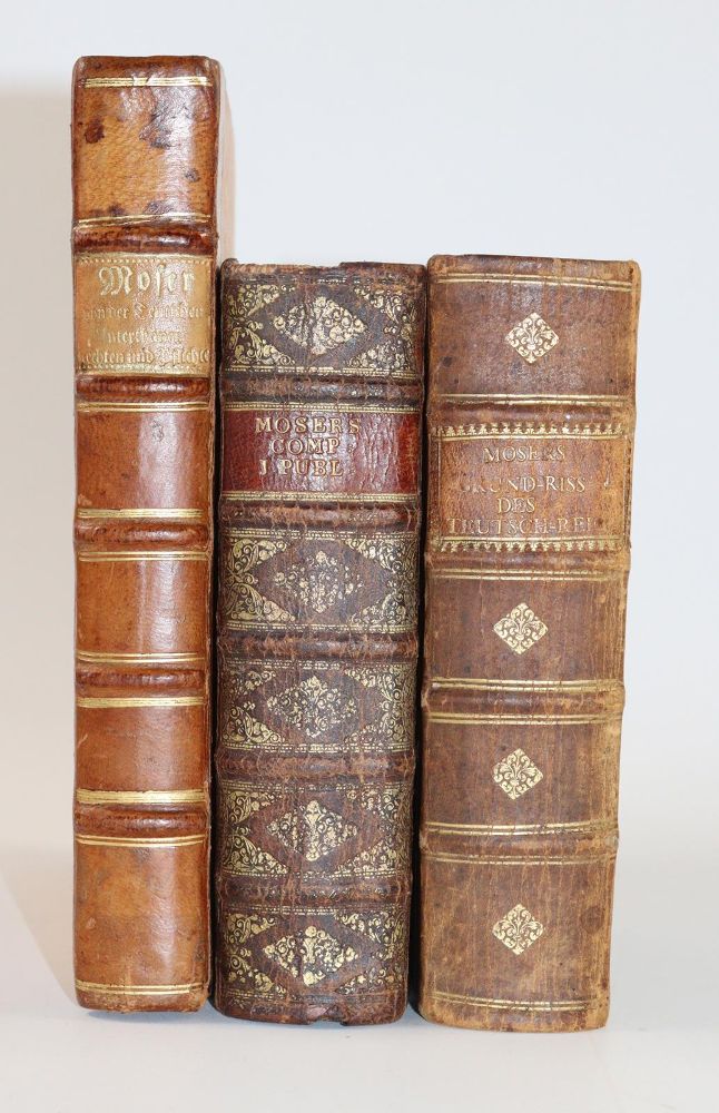 Große Abbildung Nr.2: 142-719 Moser,J.J.: (Jus der Bibliothek v. Prof. Thomas Würtenberger, Politik und Staatswissenschaften)