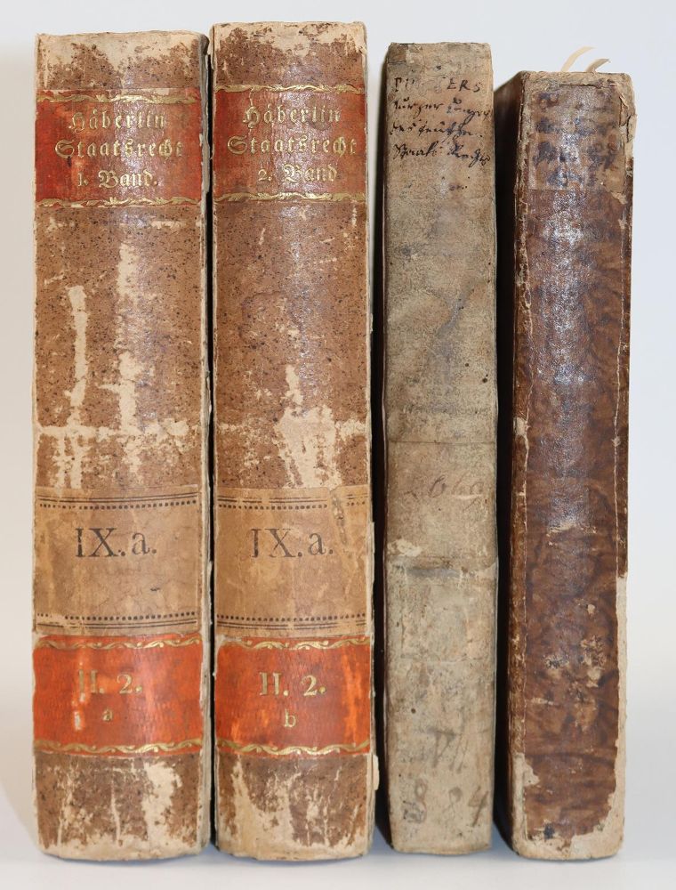 Große Abbildung Nr.3: 142-724 Pütter,J.S.: (Jus der Bibliothek v. Prof. Thomas Würtenberger, Politik und Staatswissenschaften)