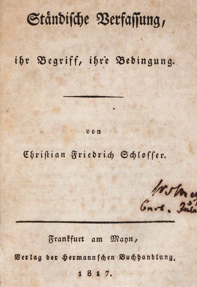 Große Abbildung Nr.1: 142-732 Sammlung: (Jus der Bibliothek v. Prof. Thomas Würtenberger, Politik und Staatswissenschaften)