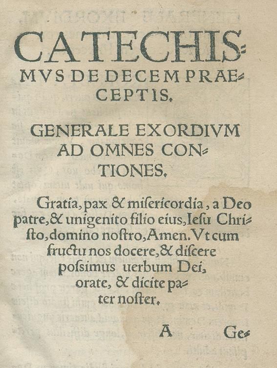 Große Abbildung Nr.1: 142-75 Catechismus: (Alte Drucke, Handschriften und Theologie)