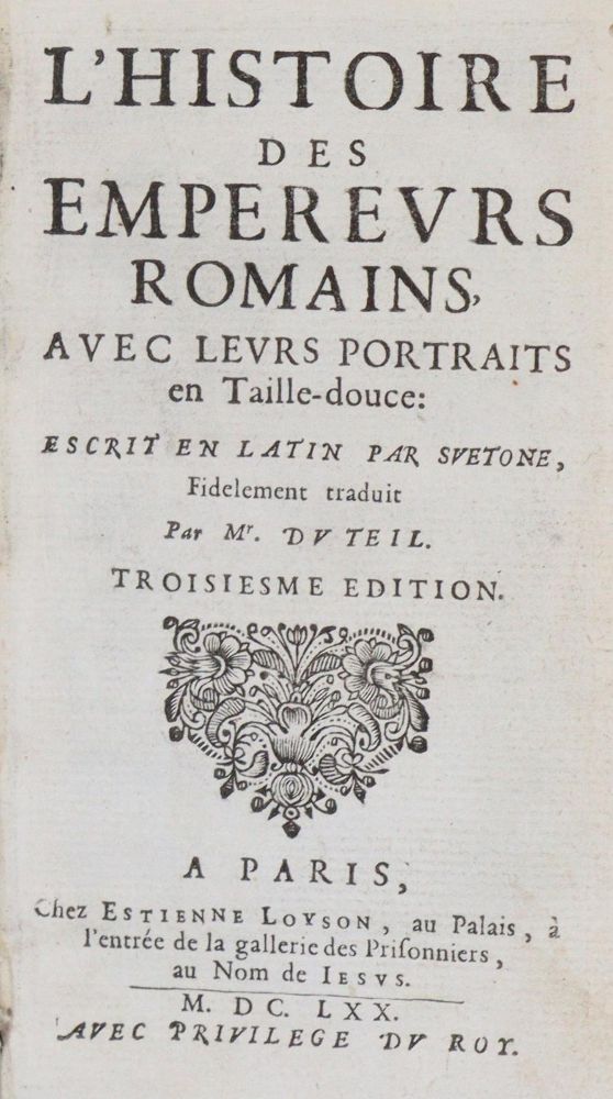 Große Abbildung Nr.1: 142-751 Suetonius Tranquillus,C.: (Jus der Bibliothek v. Prof. Thomas Würtenberger)