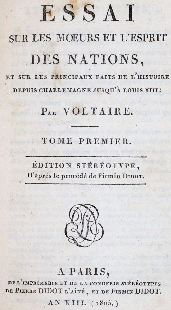 Große Abbildung Nr.1: 142-756 Voltaire,F.M.A.de.: (Jus der Bibliothek v. Prof. Thomas Würtenberger)