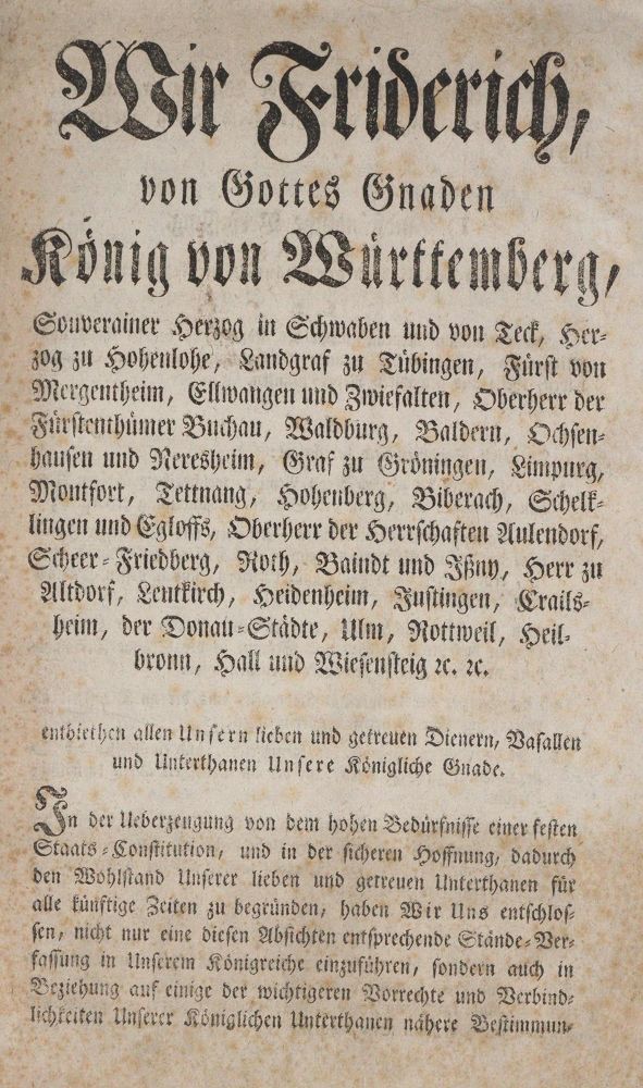 Große Abbildung Nr.1: 142-764 Friedrich I.: (Jus der Bibliothek v. Prof. Thomas Würtenberger, Württemberg)