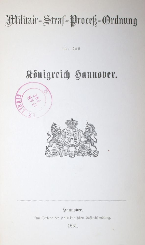 Große Abbildung Nr.2: 142-792 Hannover.: (Militaria, Einband)