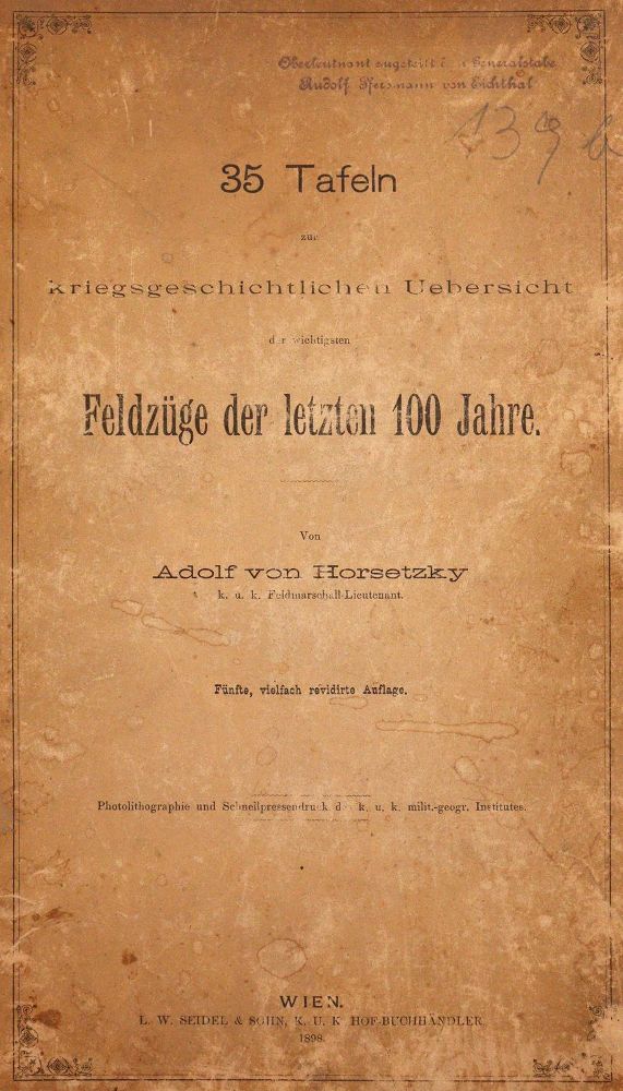Große Abbildung Nr.1: 142-798 Horsetzky,A.v.: (Militaria)
