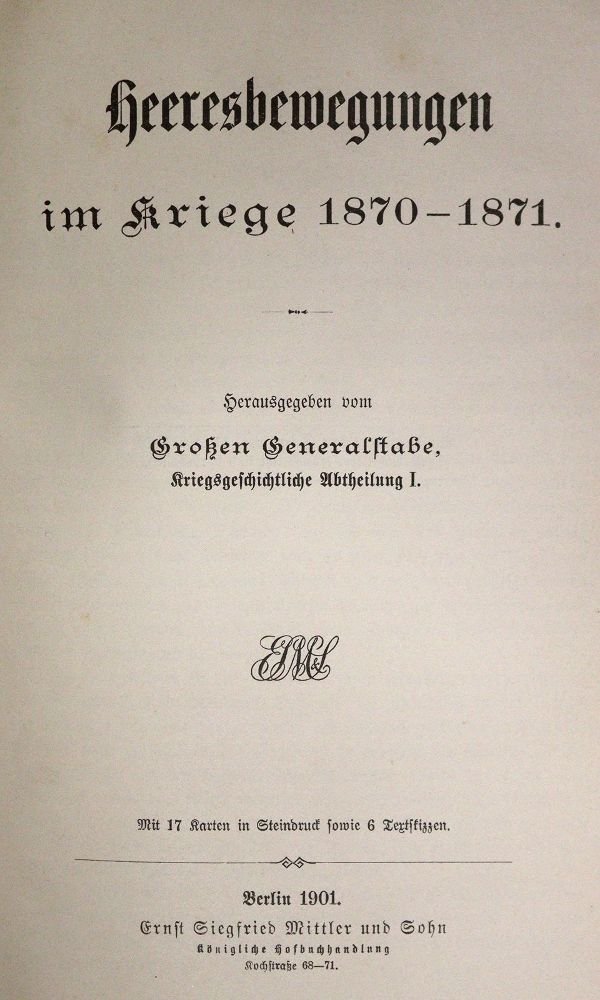 Große Abbildung Nr.1: 142-828 Studien zur Kriegsgeschichte und Taktik.: (Militaria)