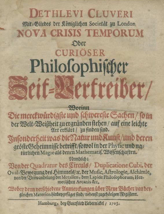Große Abbildung Nr.1: 142-83 Clüver,D.: (Alte Drucke, Handschriften und Theologie)