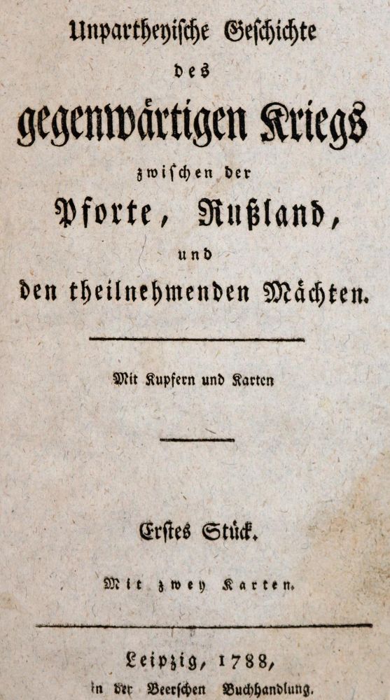 Große Abbildung Nr.1: 142-830 Unpartheyische Geschichte: (Militaria)