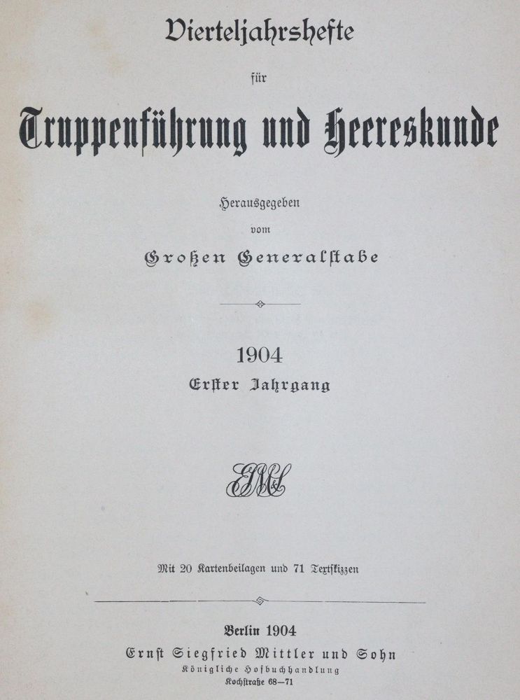 Große Abbildung Nr.1: 142-831 Vierteljahrshefte: (Militaria)