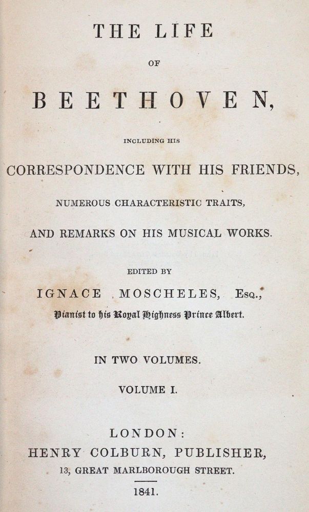 Große Abbildung Nr.1: 142-842 (Schindler,A.).: (Musik, Beethoven)