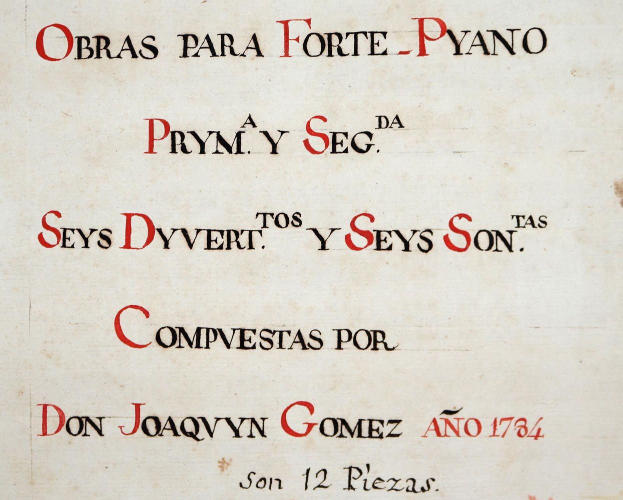 Große Abbildung Nr.1: 142-854 Gomez,J.: (Musik, Handschriften)