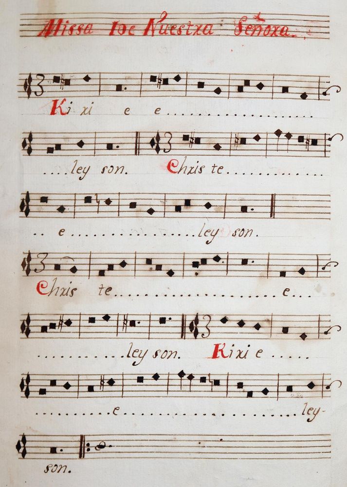 Große Abbildung Nr.1: 142-855 Gregorianischer Choral.: (Musik, Handschriften)