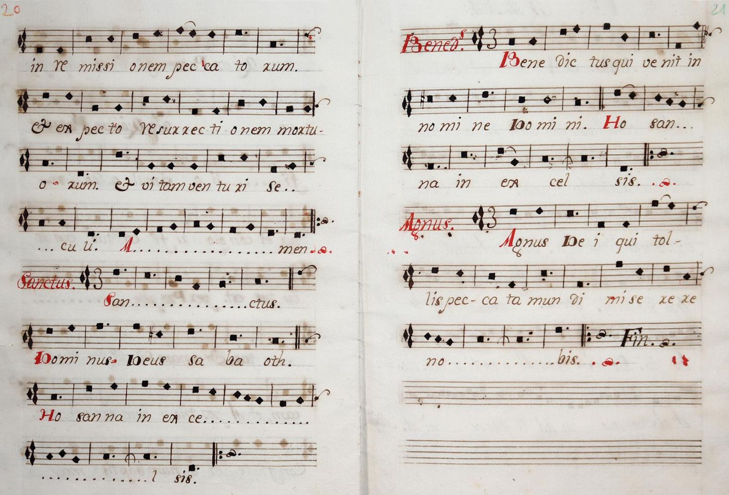 Große Abbildung Nr.2: 142-855 Gregorianischer Choral.: (Musik, Handschriften)