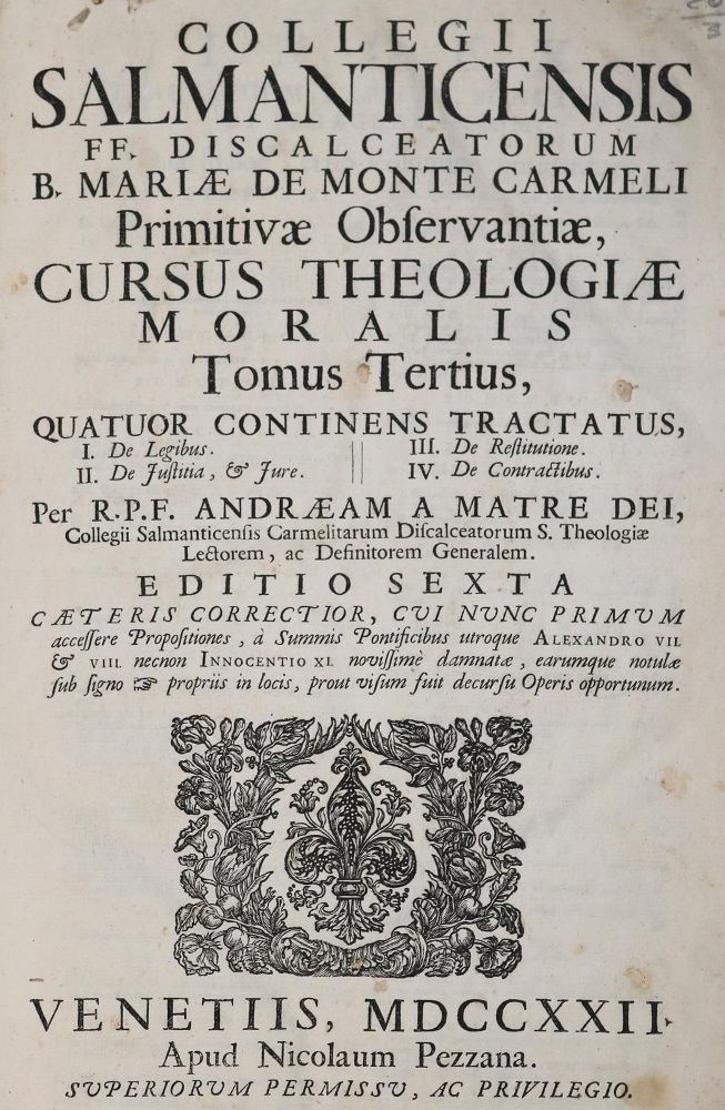Große Abbildung Nr.1: 142-86 Collegii Salmanticensis FF,: (Alte Drucke, Handschriften und Theologie)