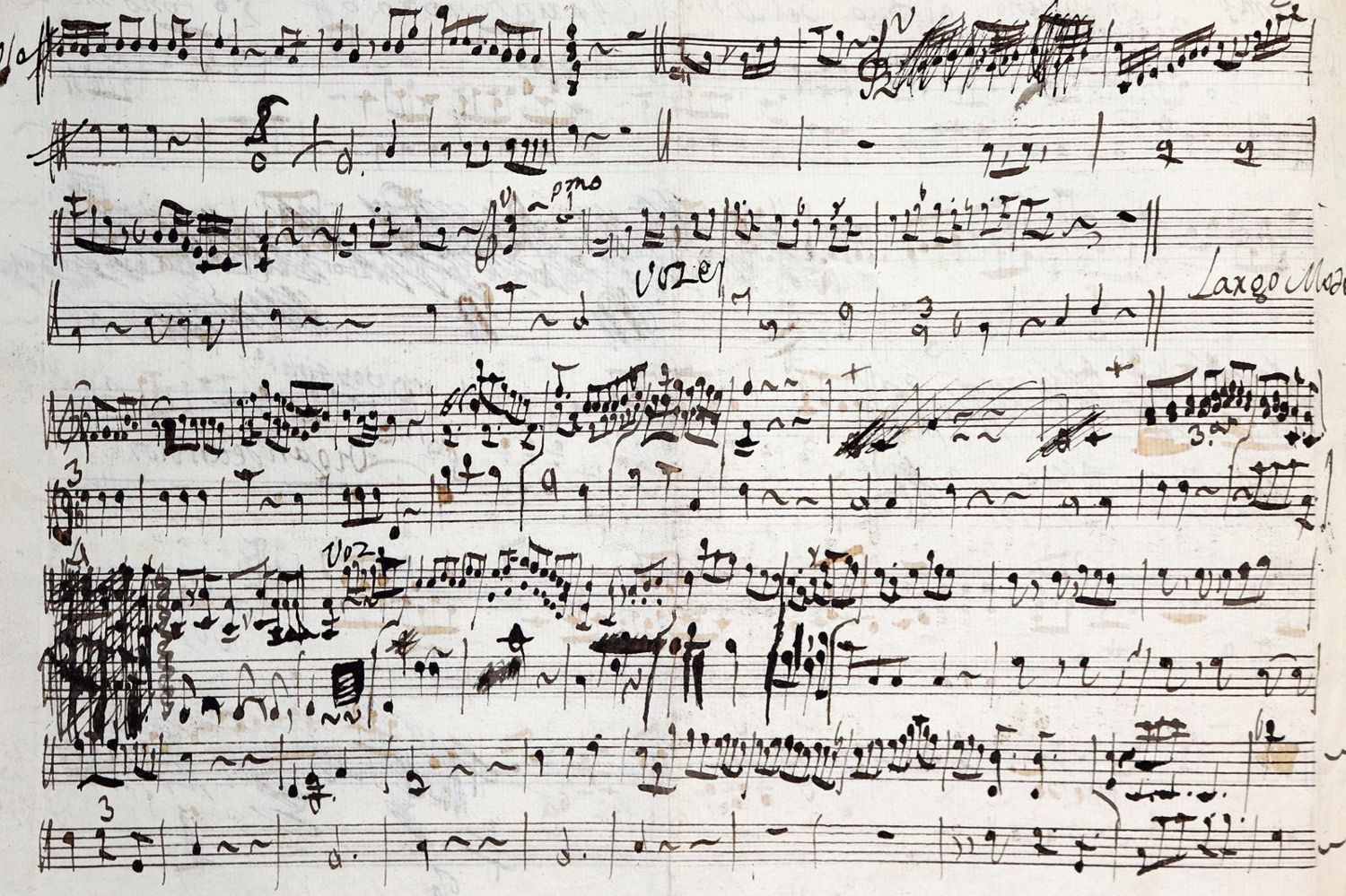 Große Abbildung Nr.2: 142-861 Spanische Notenhandschrift: (Musik, Handschriften)