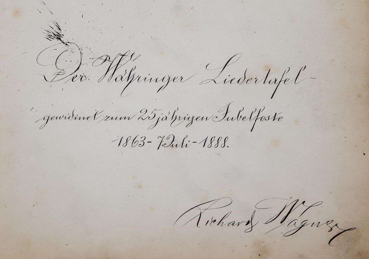 Große Abbildung Nr.1: 142-862 Währinger Liedertafel.: (Musik, Handschriften)