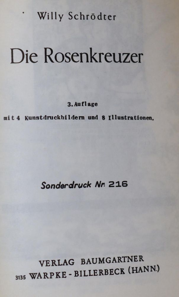 Große Abbildung Nr.3: 142-919 Schrödter,W.: (Rosenkreuzer)