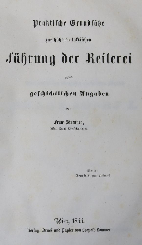Große Abbildung Nr.1: 142-936 Strenner,F.: (Sport, Reitsport)