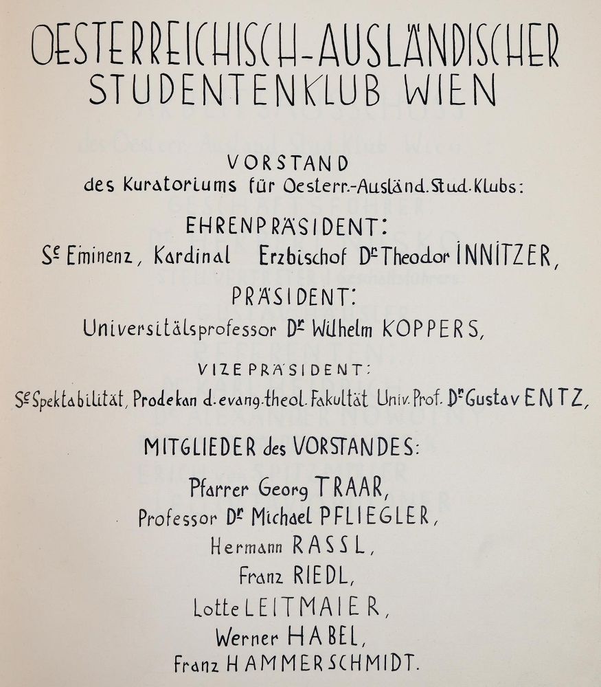 Große Abbildung Nr.1: 142-938 Wien.: (Studentika und Hochschulen, Handschriften)