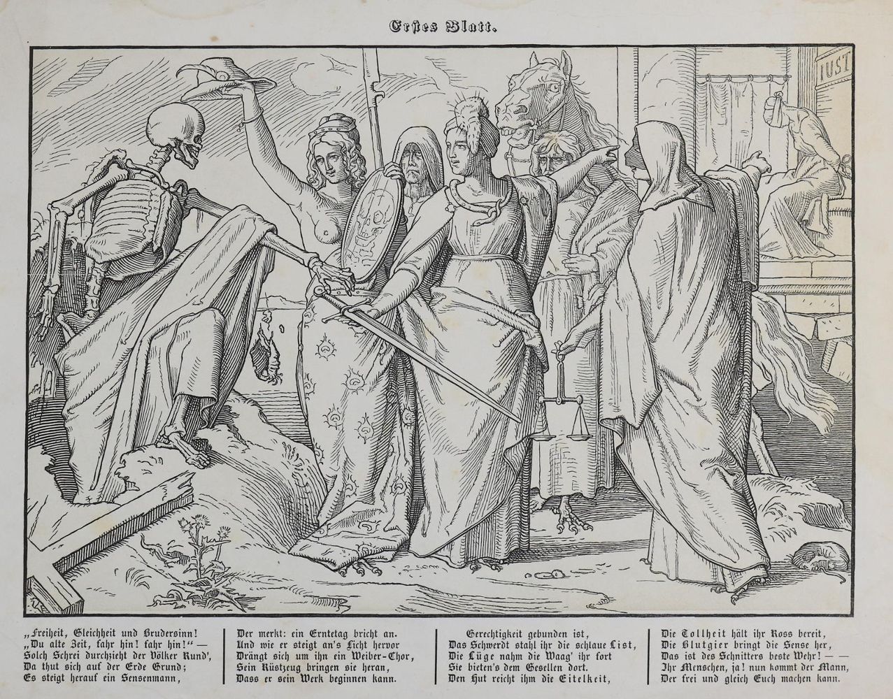 Große Abbildung Nr.1: 142-942 Rethel,A.: (Totentanz)