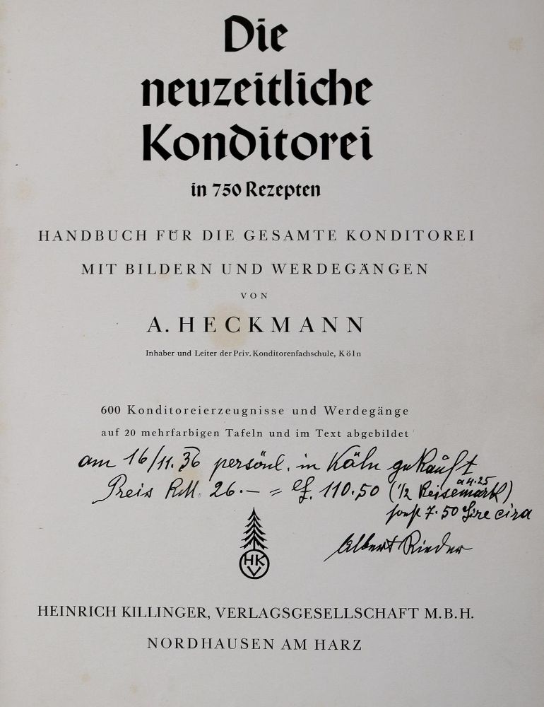 Große Abbildung Nr.2: 142-962 Heckmann,A.: (Küche und Haushalt, Bäckerei und Konditorei)