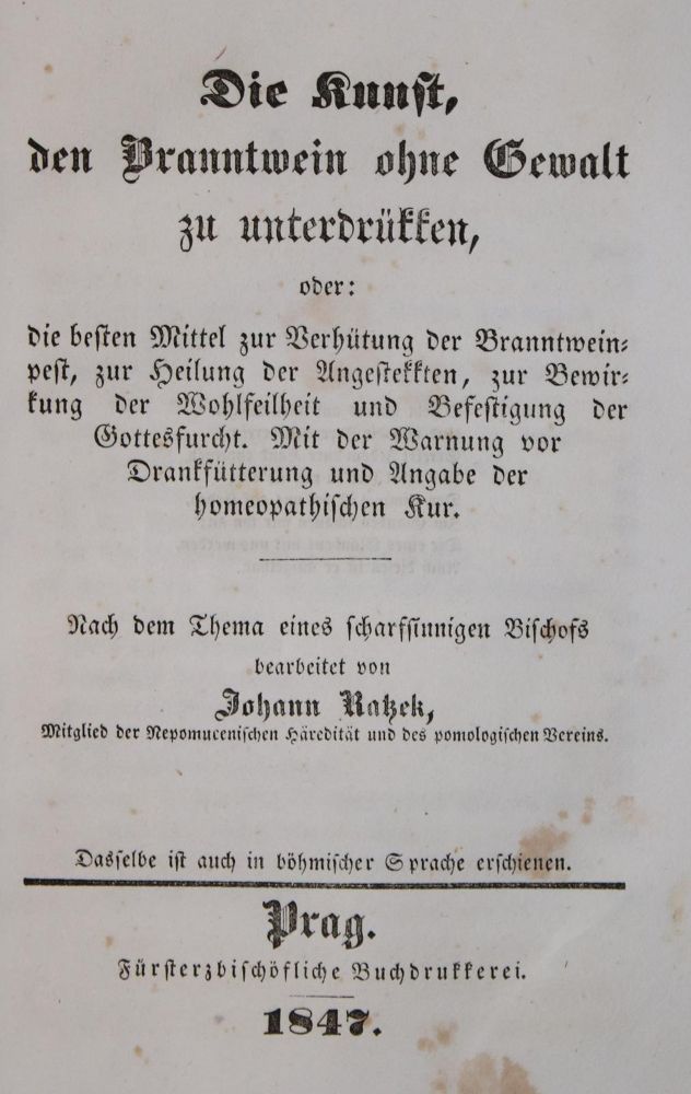 Große Abbildung Nr.1: 142-967 Ratzek,J.: (Küche und Haushalt, Getränke, Branntwein)