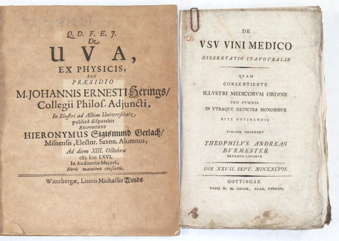 Große Abbildung Nr.4: 142-970 Dissertationen: (Küche und Haushalt, Getränke, Wein und Weinbau)