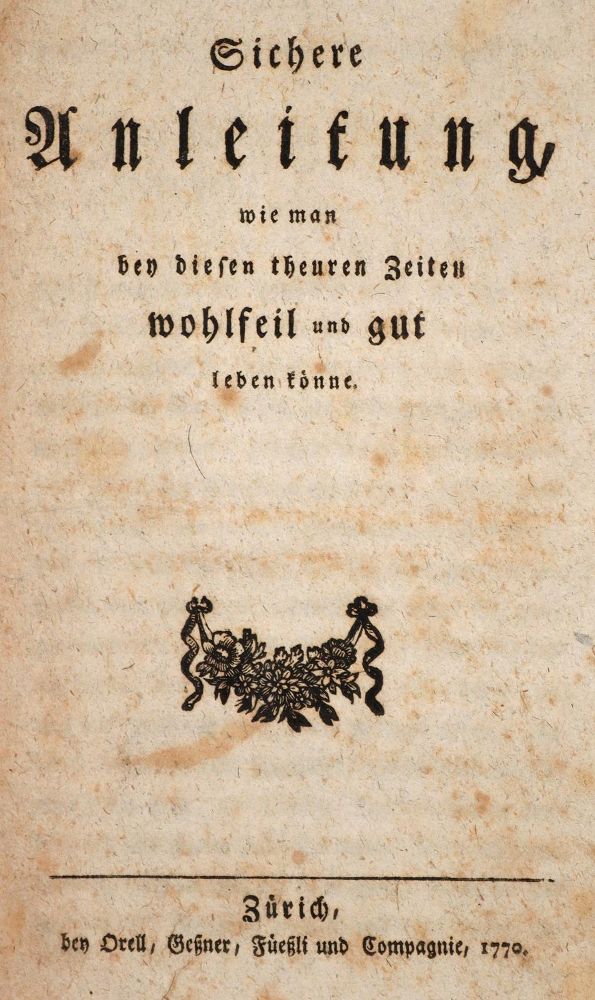 Große Abbildung Nr.1: 142-985 (Schulthess,H.).: (Küche und Haushalt)
