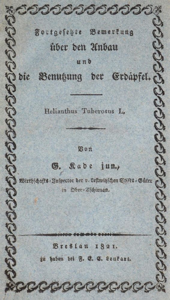 Große Abbildung Nr.1: 142-991 Kade,G.: (Land- und Forstwirtschaft, Landwirtschaft, Kartoffel)