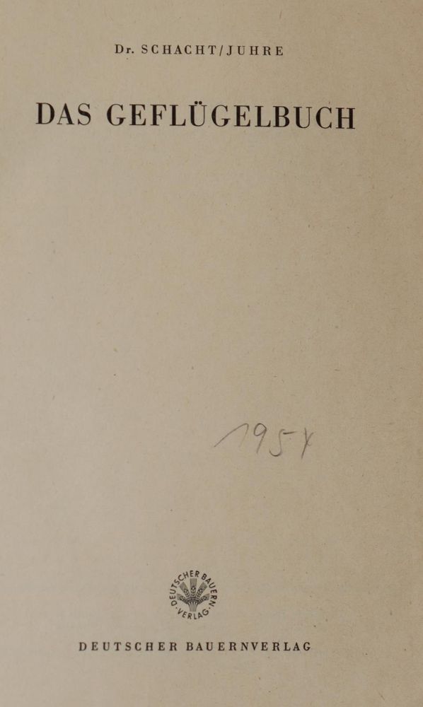 Große Abbildung Nr.3: 142-997 Baldamus,A.C.E.: (Land- und Forstwirtschaft, Tierhaltung, Geflügel)