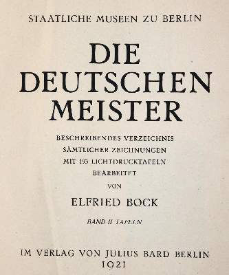 Bild Nr.1: 142-1040 Bock,E.: (Kunstwissenschaft)